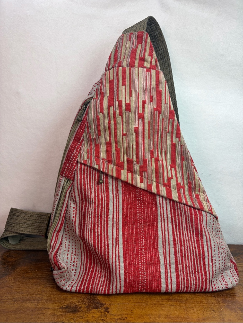 Maruca Design GoGo Pack handmade sling backpack and matching wallet
